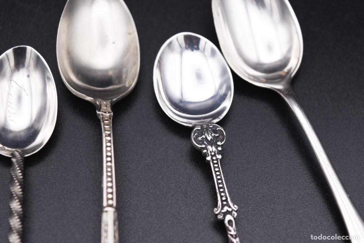 Antig&uuml;edades: Cucharas de distintos materiales - Foto 4