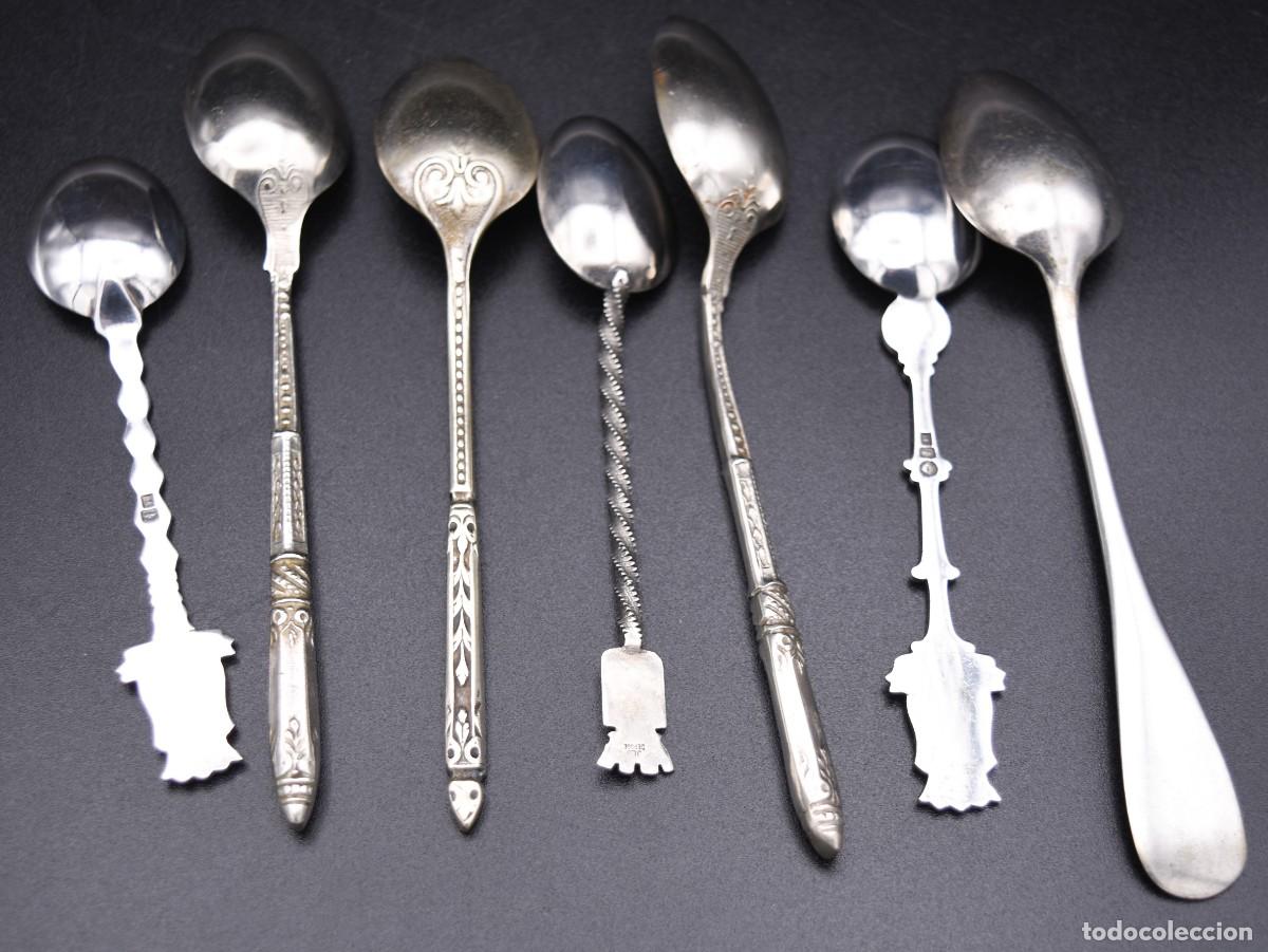 Antig&uuml;edades: Cucharas de distintos materiales - Foto 9
