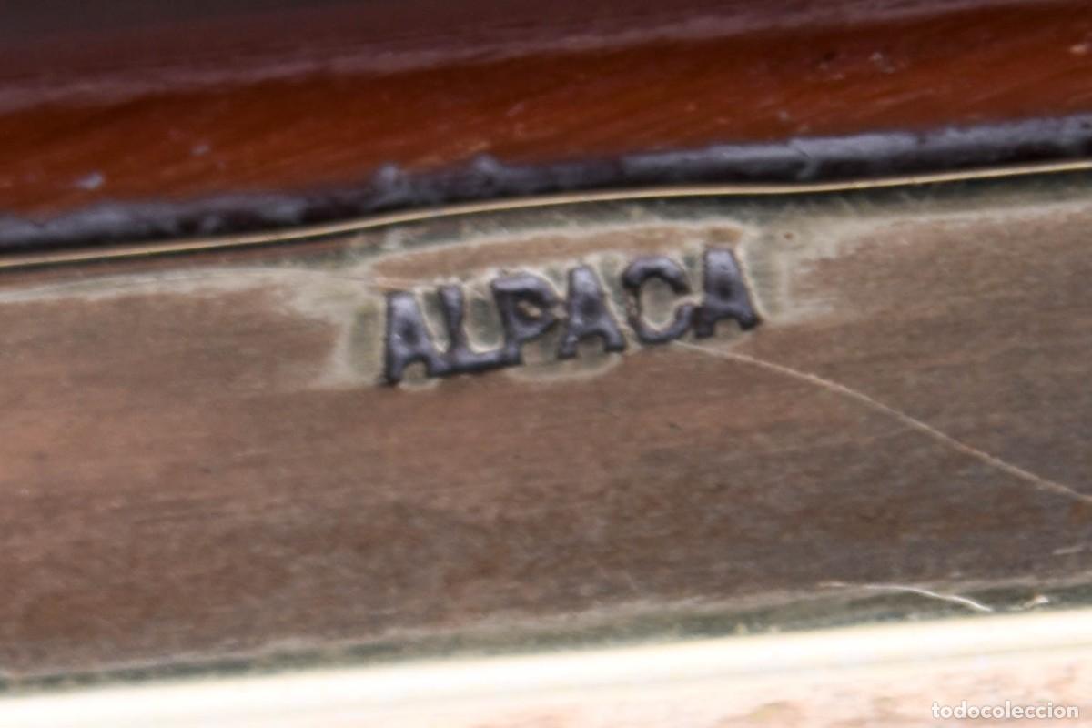Antig&uuml;edades: Marco de alpaca antiguo - Foto 3