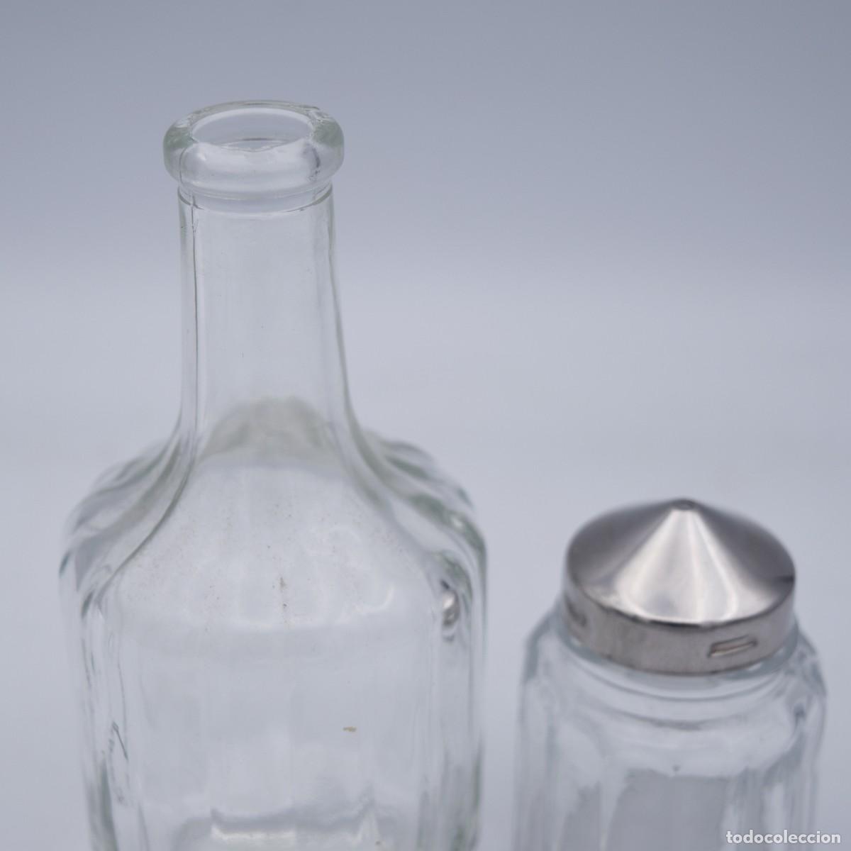 Antig&uuml;edades: Salero y bote de cristal - Foto 2