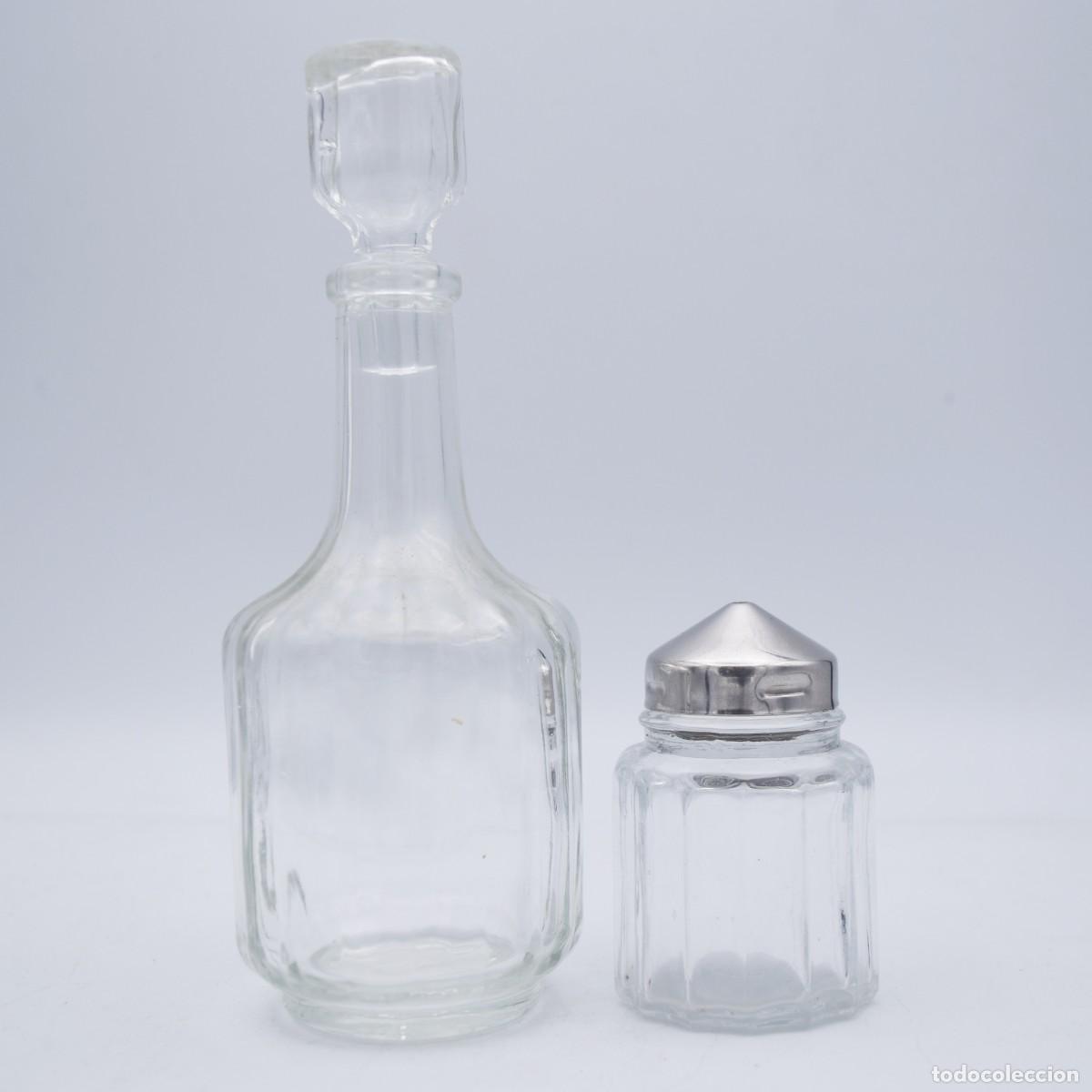 Antig&uuml;edades: Salero y bote de cristal - Foto 4