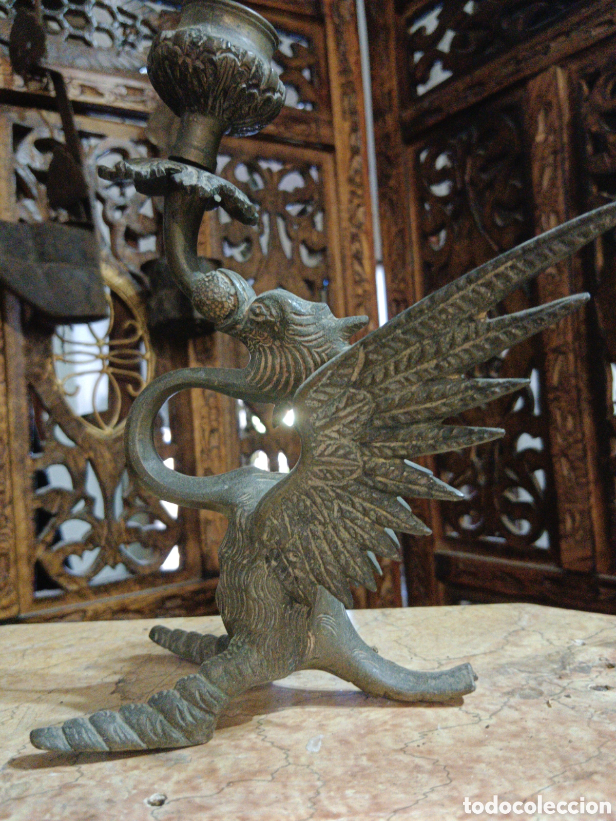 Antig&uuml;edades: Conjunto de apliques en bronce - Foto 1