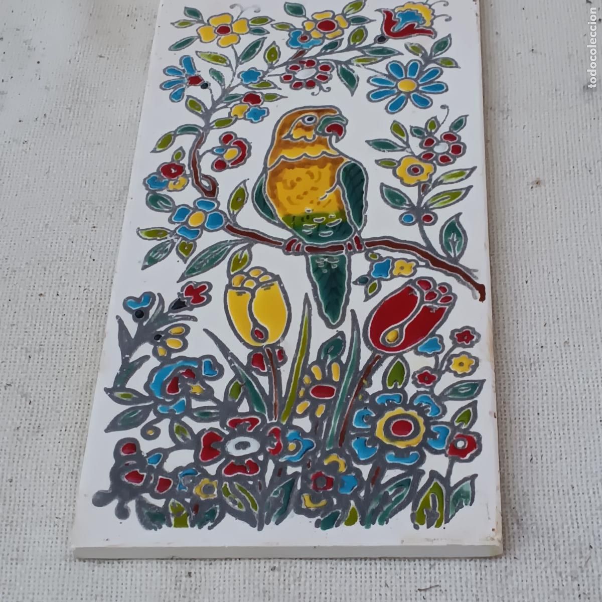 Antig&uuml;edades: AZULEJO EN CERAMICA DE CUERDA SECA. - Foto 2