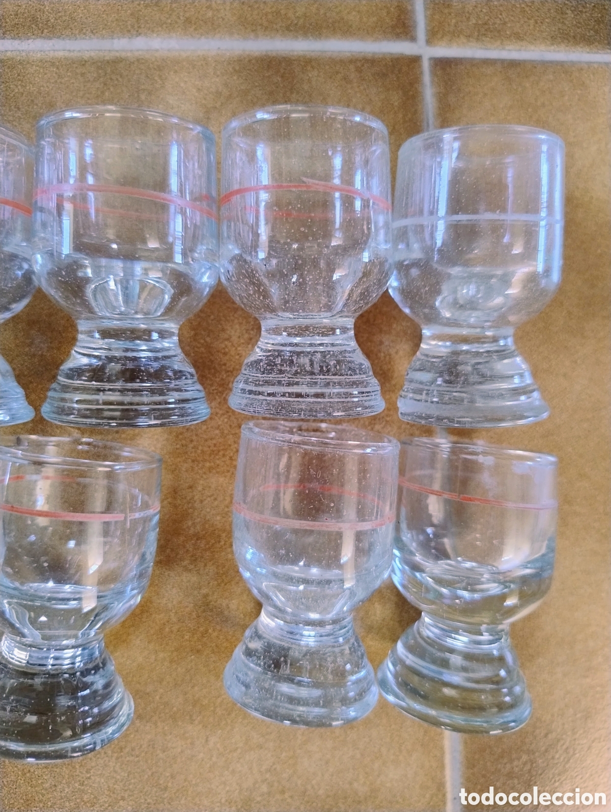 Antig&uuml;edades: Lote chupitos vidrio soplado - Foto 4
