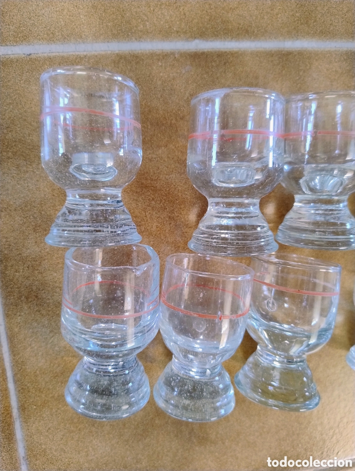 Antig&uuml;edades: Lote chupitos vidrio soplado - Foto 5
