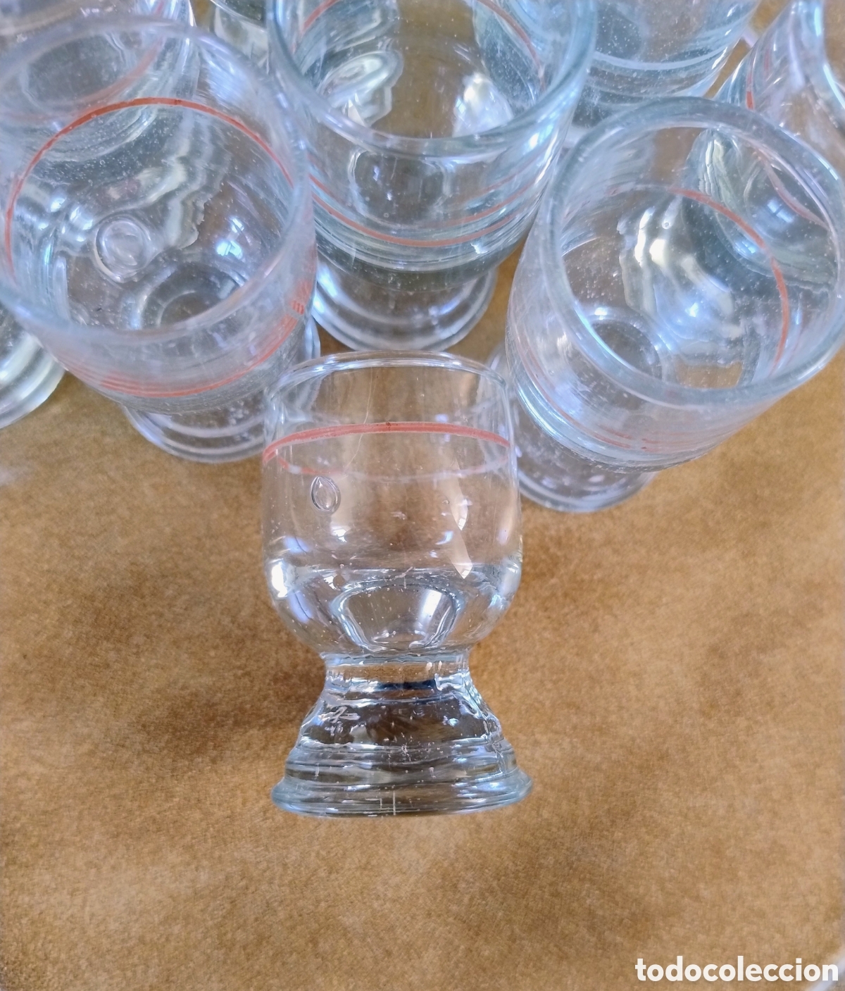 Antig&uuml;edades: Lote chupitos vidrio soplado - Foto 8