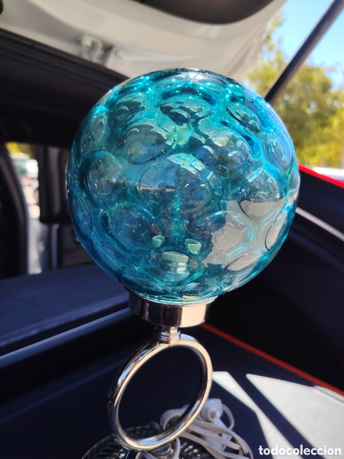 Antig&uuml;edades: L&Aacute;MPARA SPACE AGE AZUL FUNCIONANDO Y RARA - Foto 2