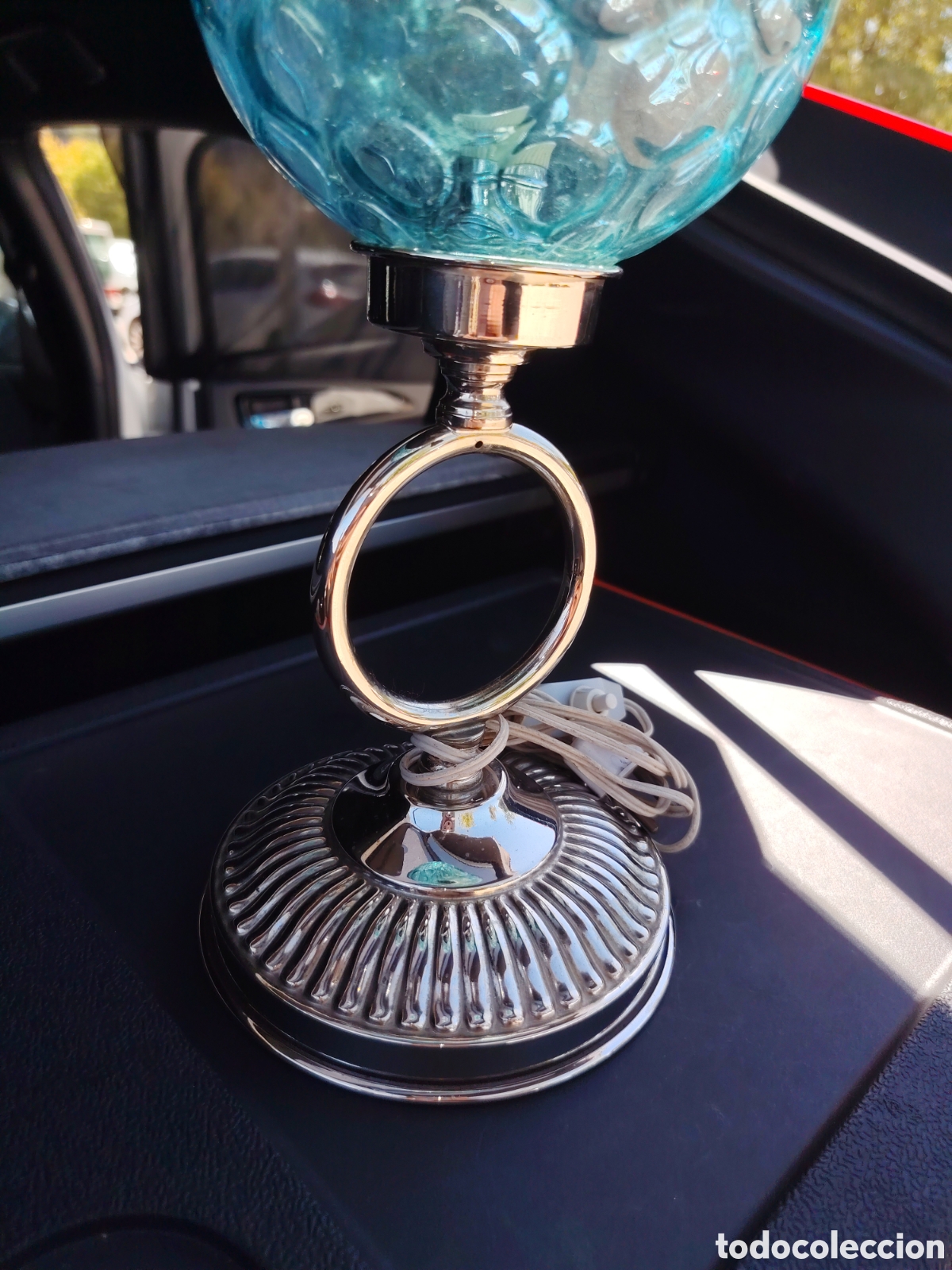 Antig&uuml;edades: L&Aacute;MPARA SPACE AGE AZUL FUNCIONANDO Y RARA - Foto 3