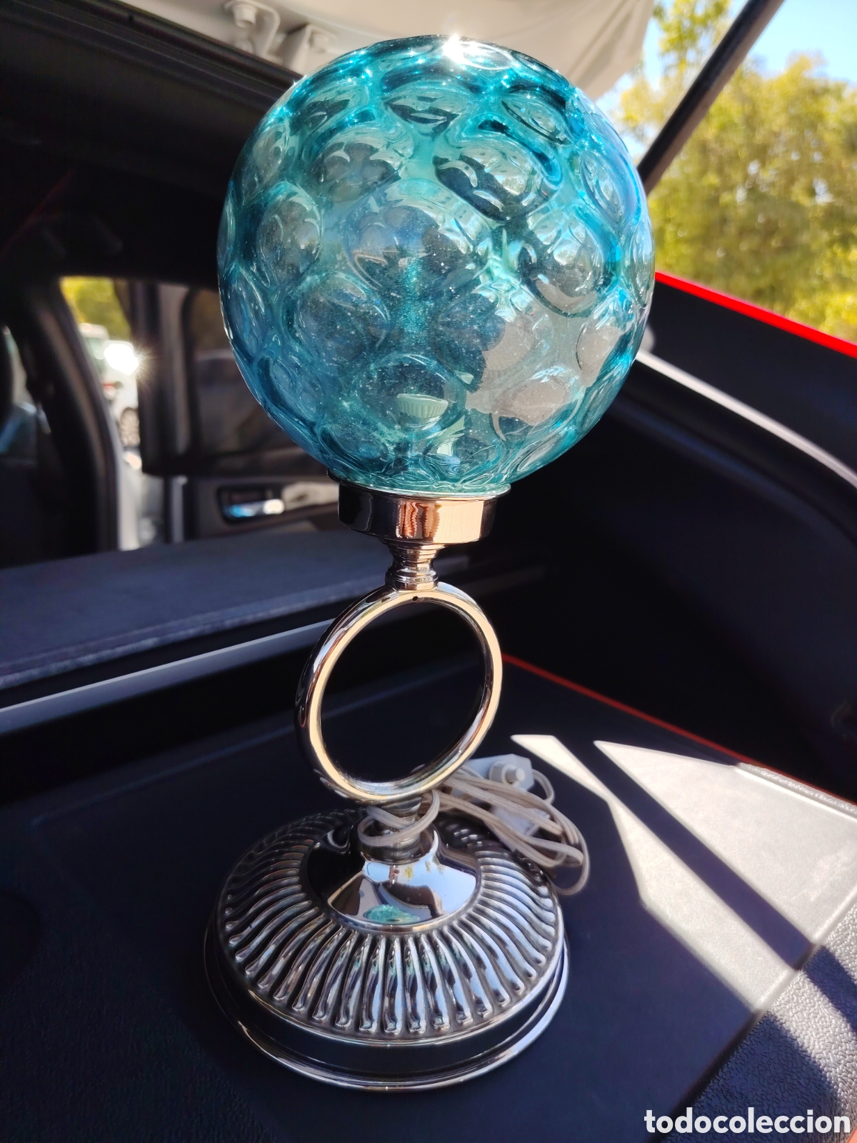 Antig&uuml;edades: L&Aacute;MPARA SPACE AGE AZUL FUNCIONANDO Y RARA - Foto 4