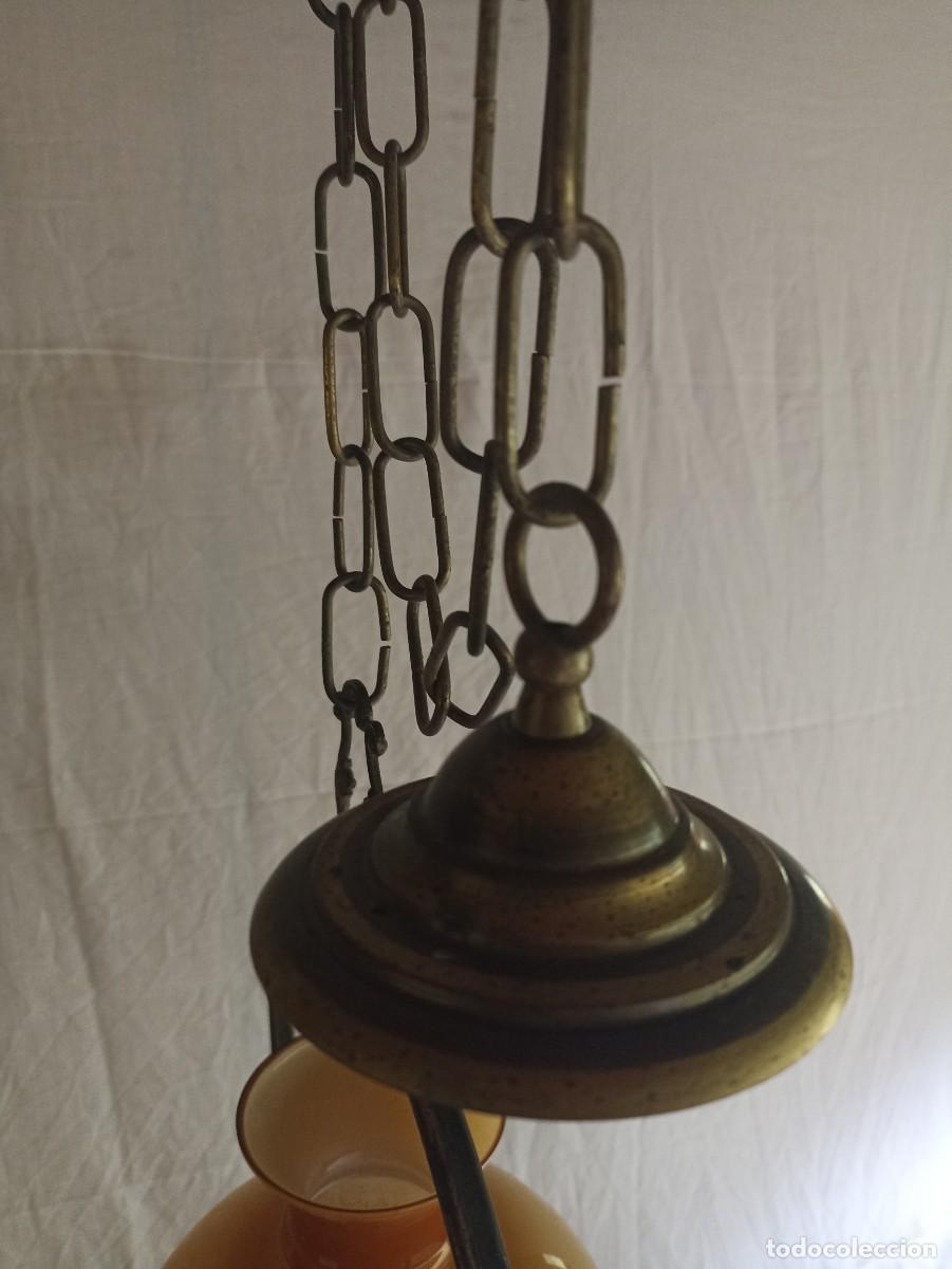 Antig&uuml;edades: L&aacute;mpara de techo estilo quinqu&eacute; - Foto 7