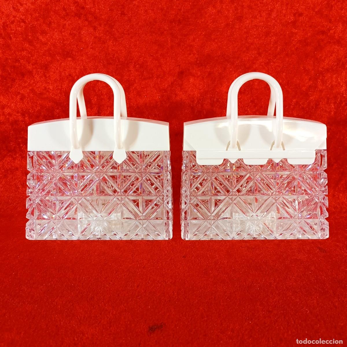 Antig&uuml;edades: PAREJA DE L&Aacute;MPARAS DECORATIVAS A PILAS EN FORMA DE BOLSOS DE MUJER - FUNCIONAN