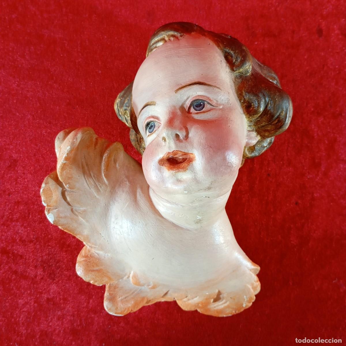 Antig&uuml;edades: PRECIOSO ANGELITO DE CER&Aacute;MICA PINTADO A MANO - PRECIOSO - PIEZA DE CALIDAD - 18,5 CM