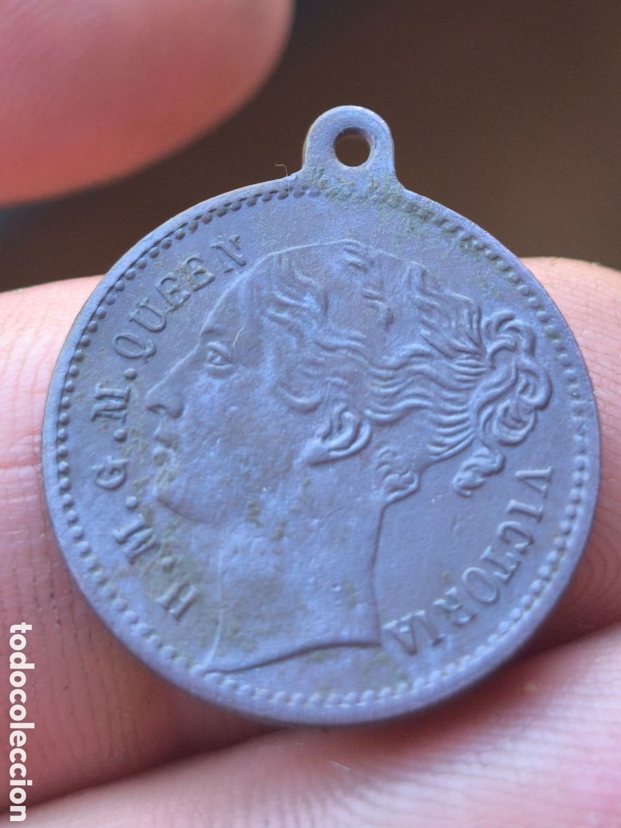 Antig&uuml;edades: Medalla inglesa Reina Victoria 1830