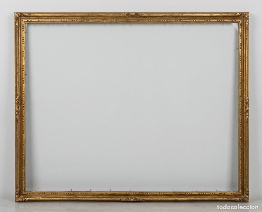 Antig&uuml;edades: 029. Marco antiguo dorado 70,5 &times; 57,5 cm