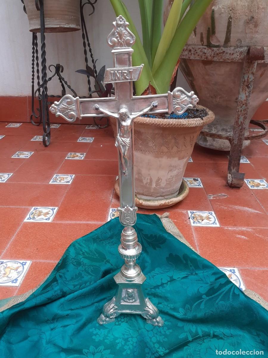 Antig&uuml;edades: cruz de altar de meneses - Foto 2