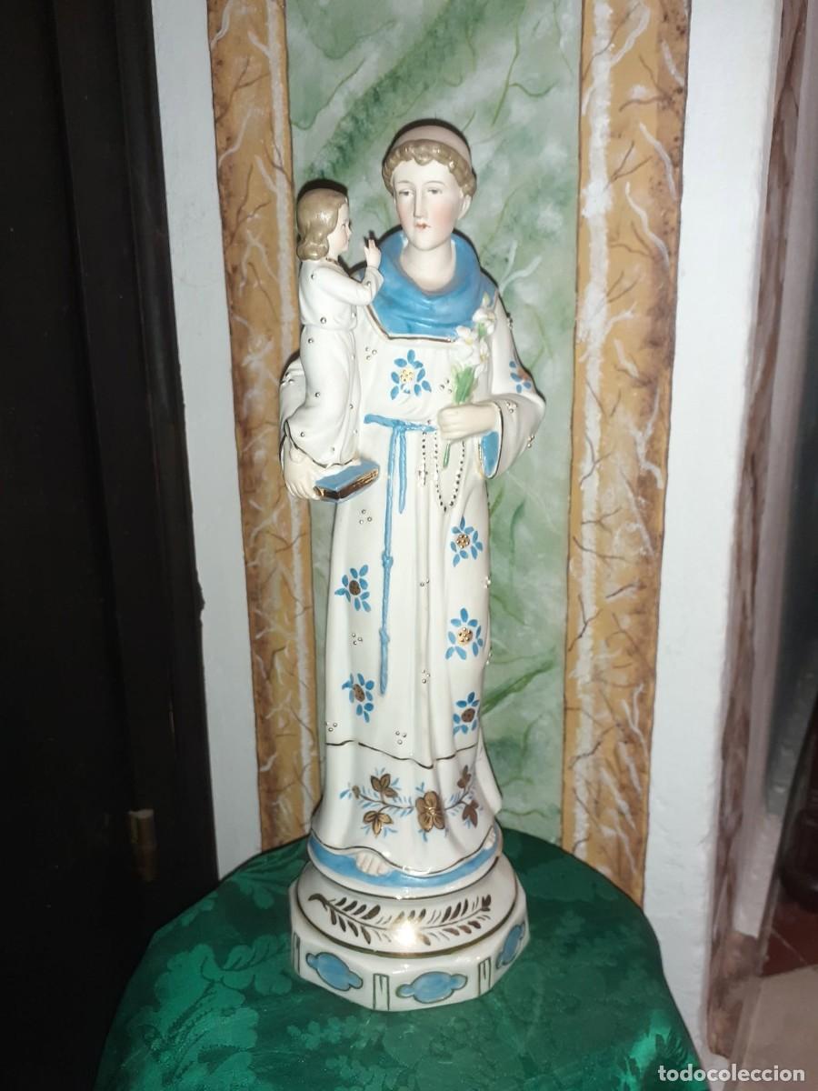Antig&uuml;edades: Figura Antigua San Antonio Ni&ntilde;o