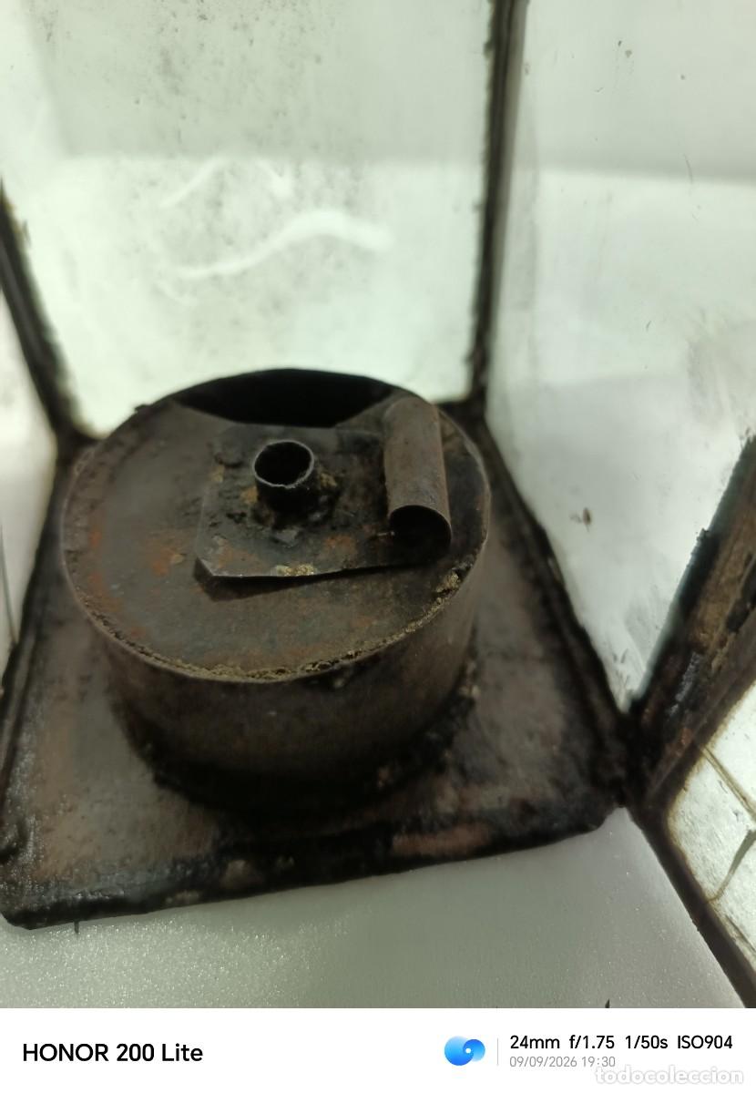 Antig&uuml;edades: FAROL ANT&Iacute;GUO DE ACEITE Y TORZ&Iacute;A. - Foto 4
