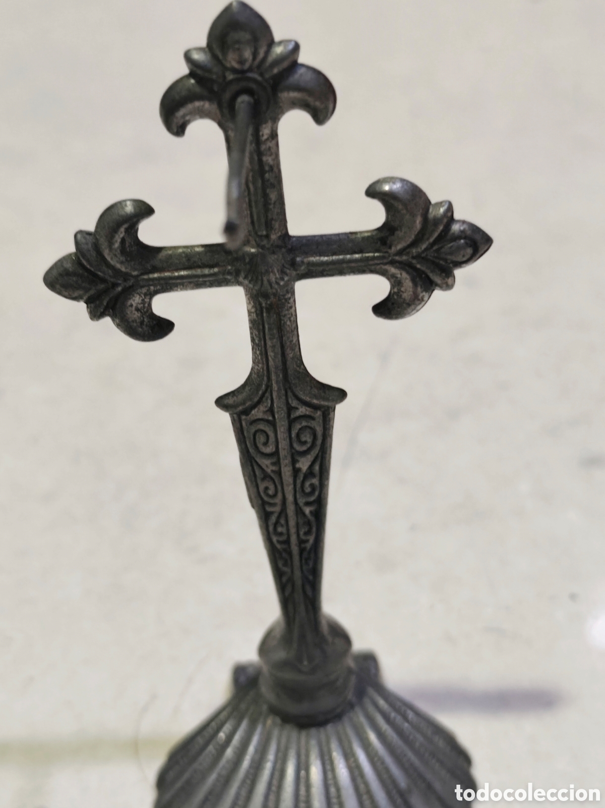 Antig&uuml;edades: Antiguo Botafumeiro metalico. 10 cm - Foto 6