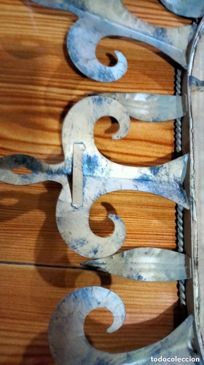 Antig&uuml;edades: espejo tipo sol ovalado metalico - Foto 6
