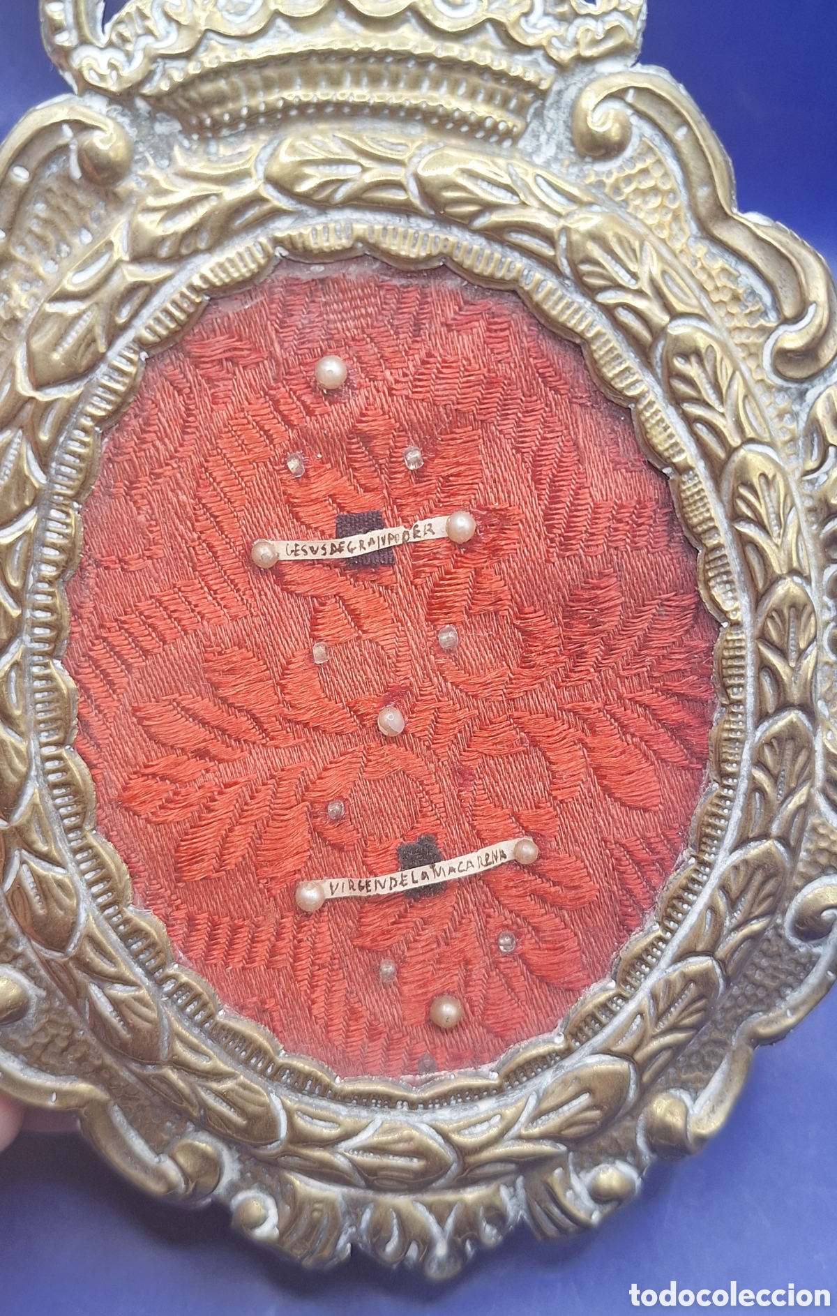 Antig&uuml;edades: Antiguo Relicario de Jes&uacute;s del Gran Poder y la Virgen de la Macarena - Foto 5
