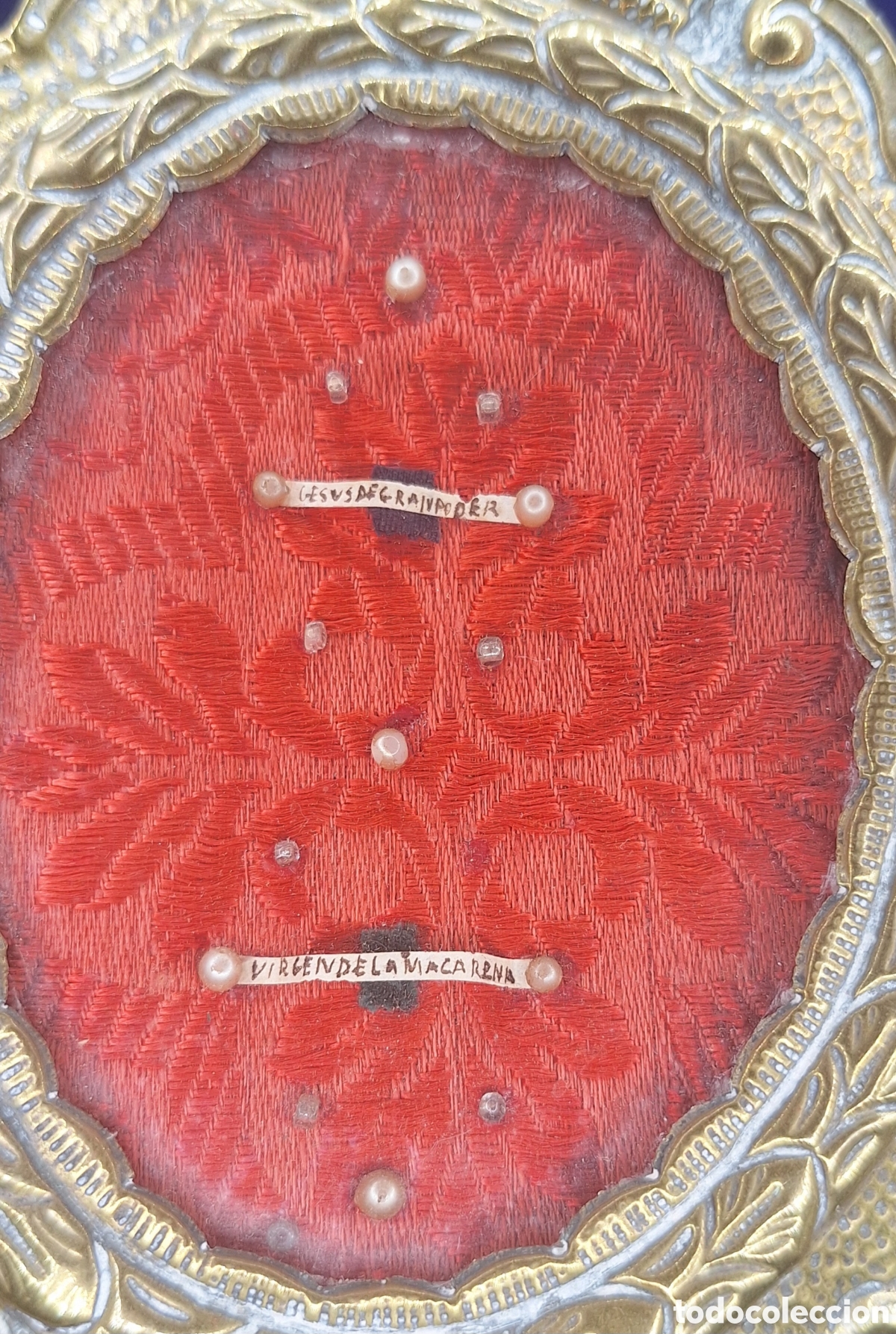 Antig&uuml;edades: Antiguo Relicario de Jes&uacute;s del Gran Poder y la Virgen de la Macarena - Foto 11