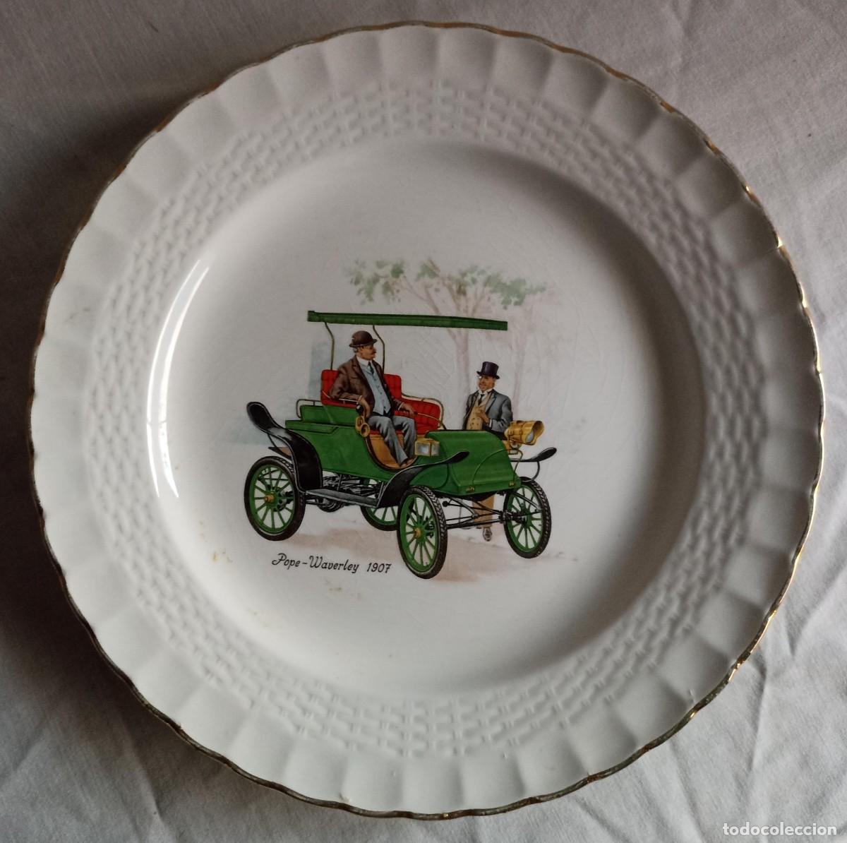 Antig&uuml;edades: Plato Pope-Waverley 1907, vintage veh&iacute;culo