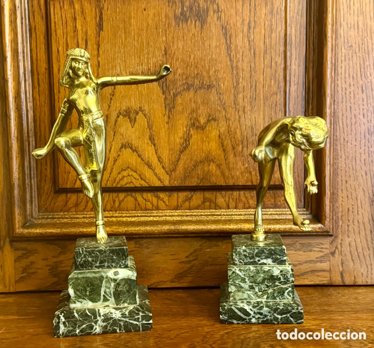 Antig&uuml;edades: Figuras en bronce Art Dec&oacute;.