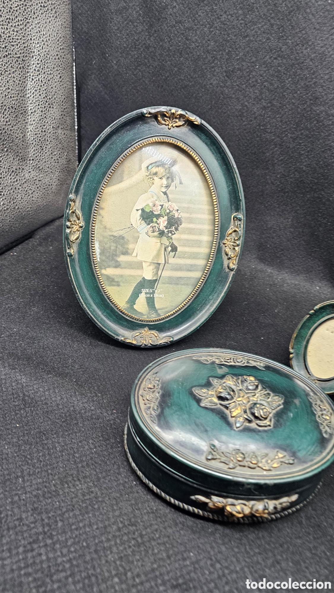 Antig&uuml;edades: Conjunto vintage de resina - Foto 2