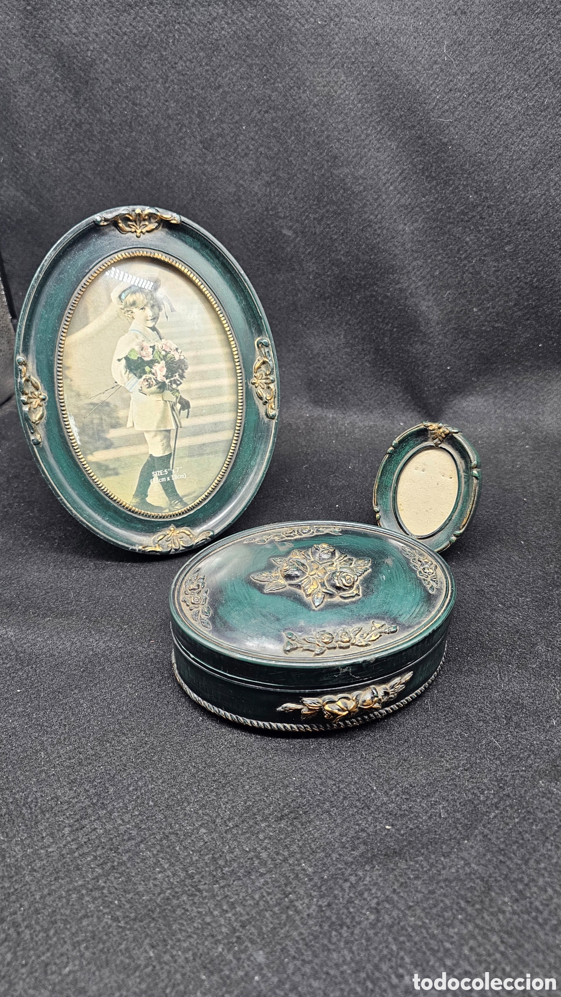 Antig&uuml;edades: Conjunto vintage de resina
