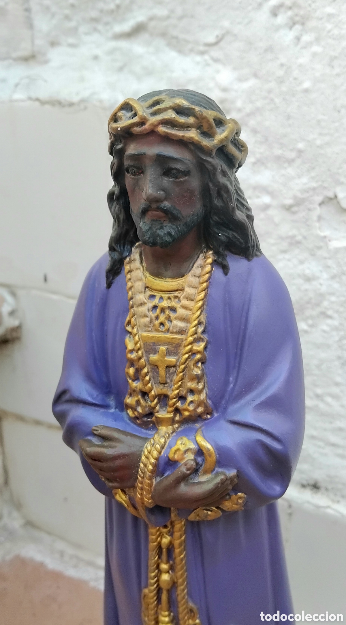 Antig&uuml;edades: Jes&uacute;s Nazareno de Medinaceli de escayola policromada