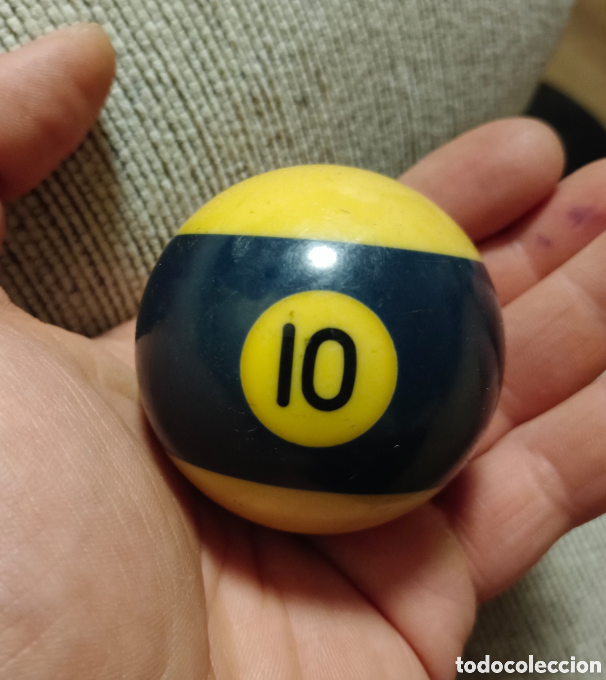 Antig&uuml;edades: Antigua bola de billar N&deg; 10 a&ntilde;os 80