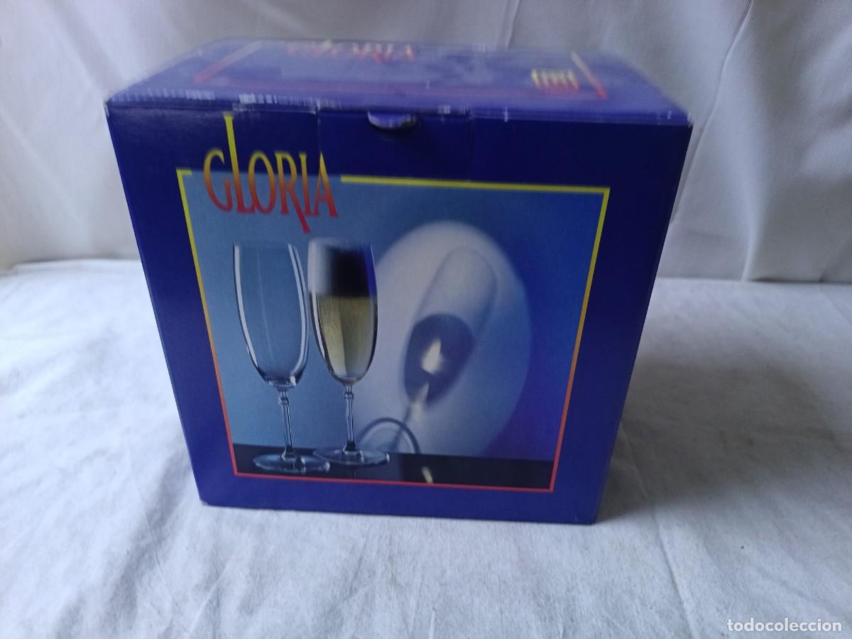 Antiquit&eacute;s: Juego de 6 copas de cristal de Bohemia, Gloria, a estrenar, en su caja original.