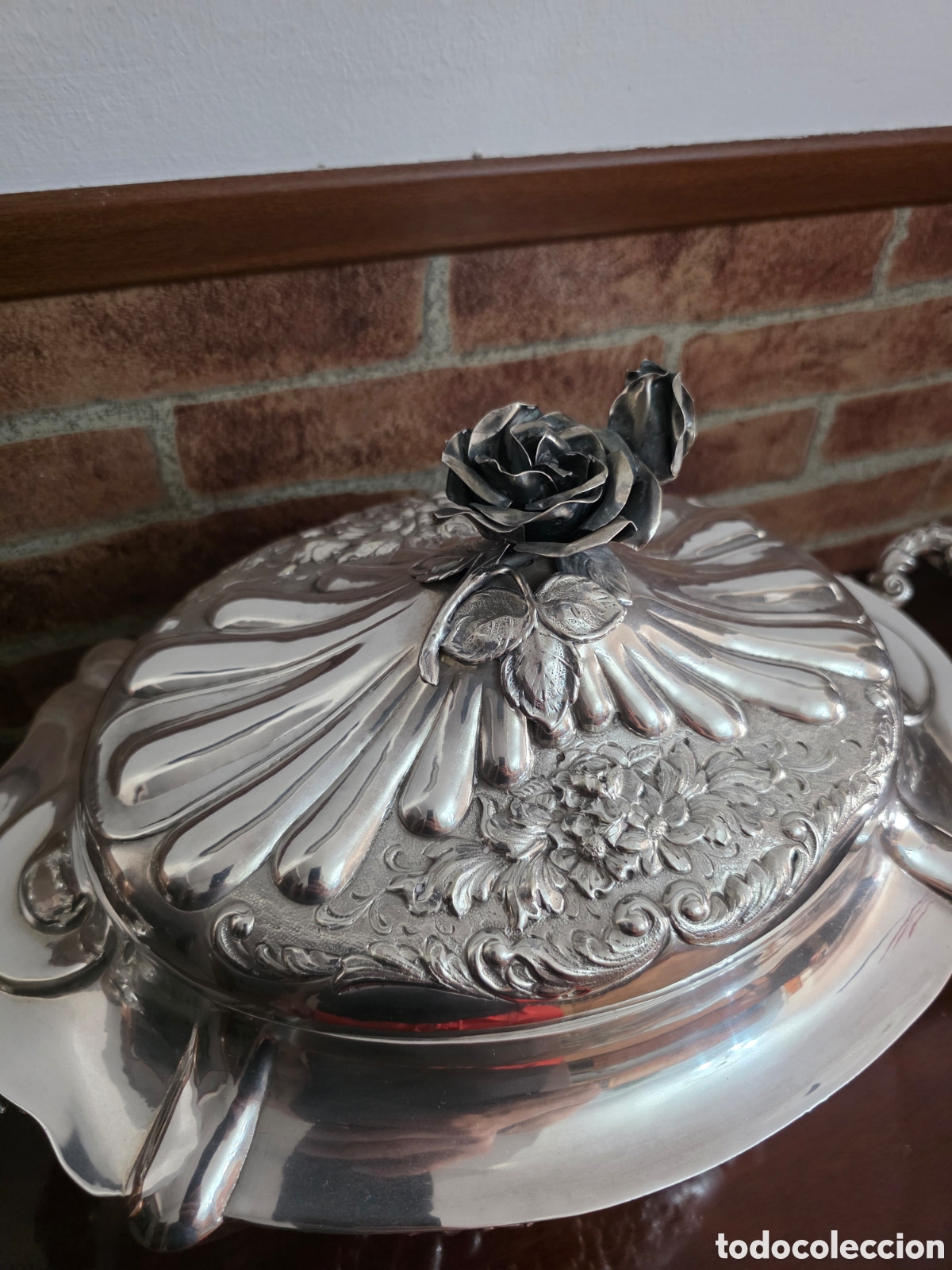 Antig&uuml;edades: Sopera silver plated (Alpaca) - Foto 3