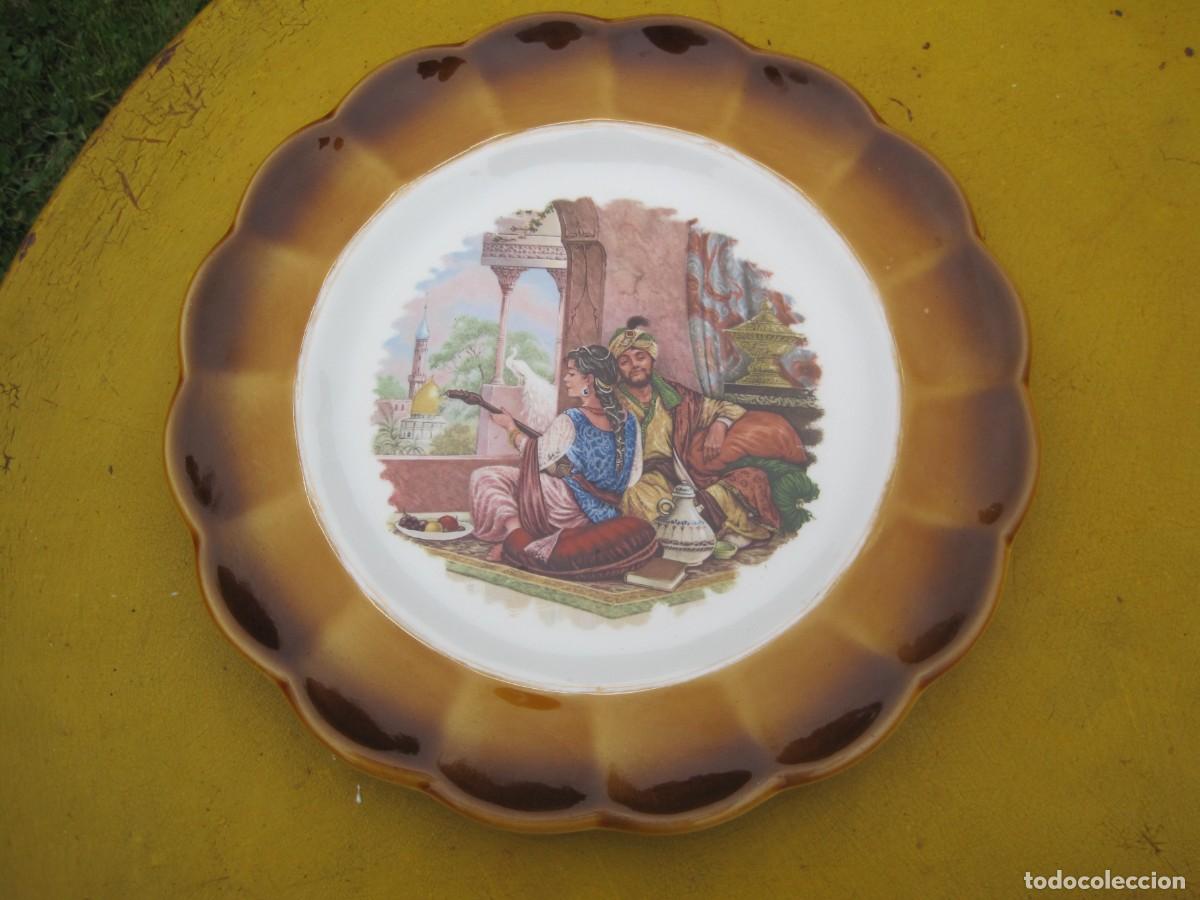 Antig&uuml;edades: PLATO DE LOZA DE IBERO TANAGRA - SANTANDER - LAS MIL Y UNA NOCHES