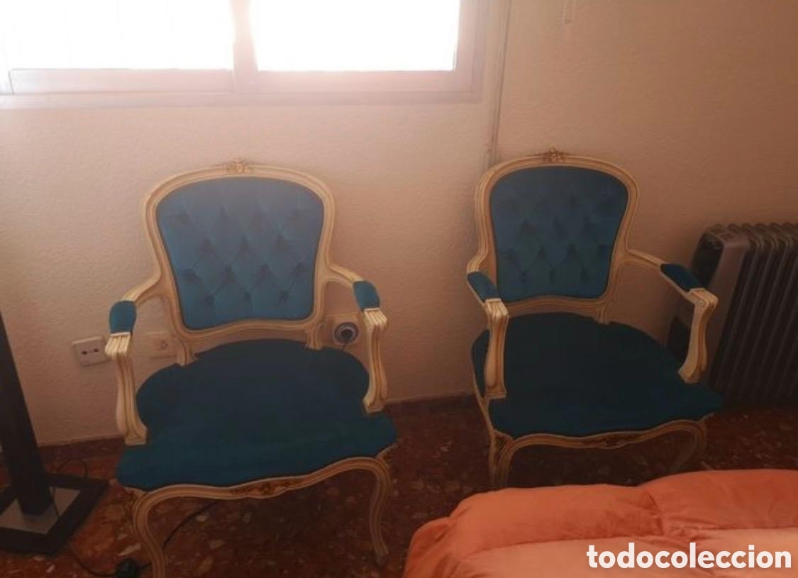 Antig&uuml;edades: Sof&aacute; y sillones Luis XV solo recogida en mano. Valencia - Foto 2