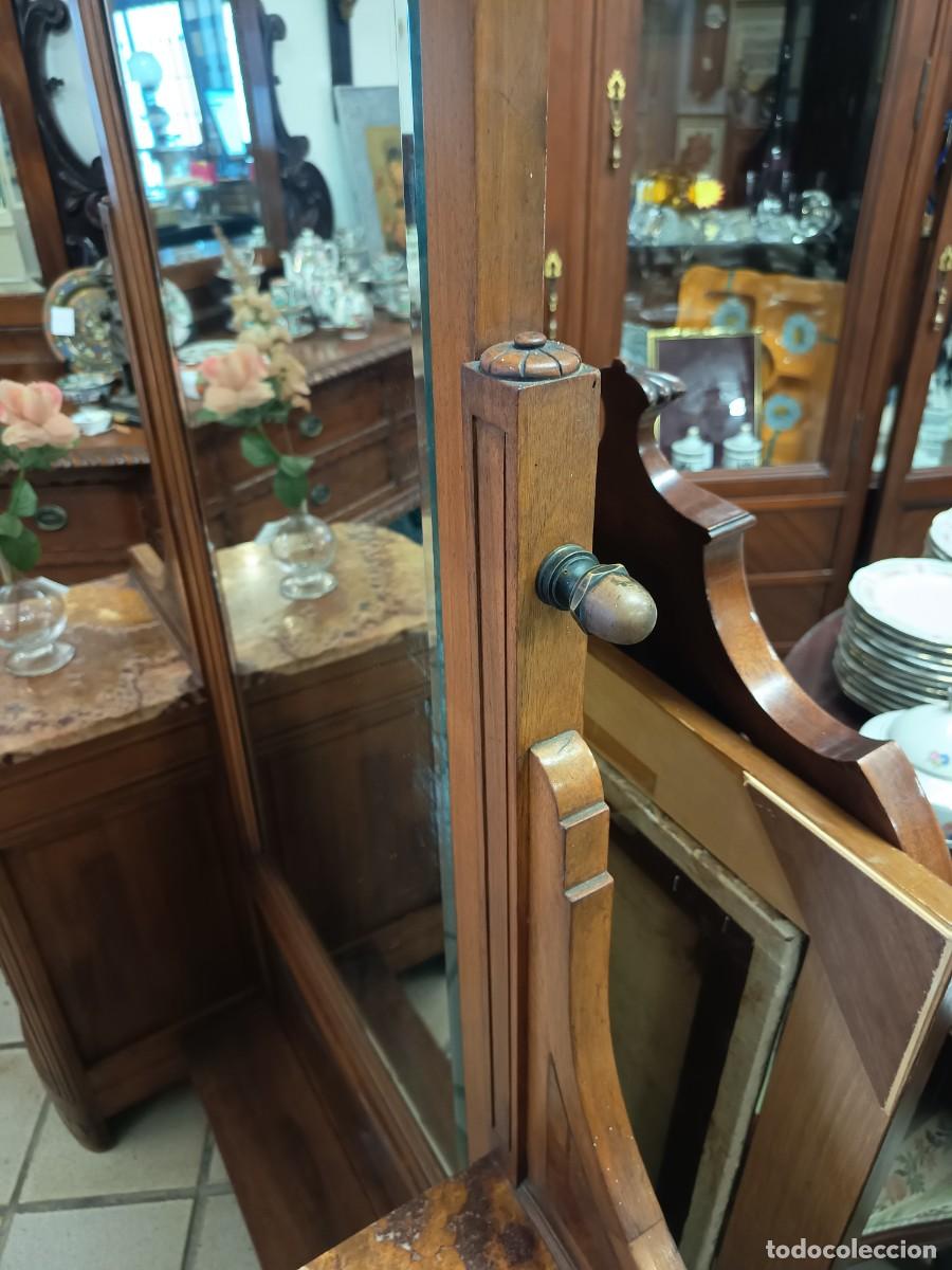 Antig&uuml;edades: Peinadora Art D&eacute;co de nogal - Foto 4