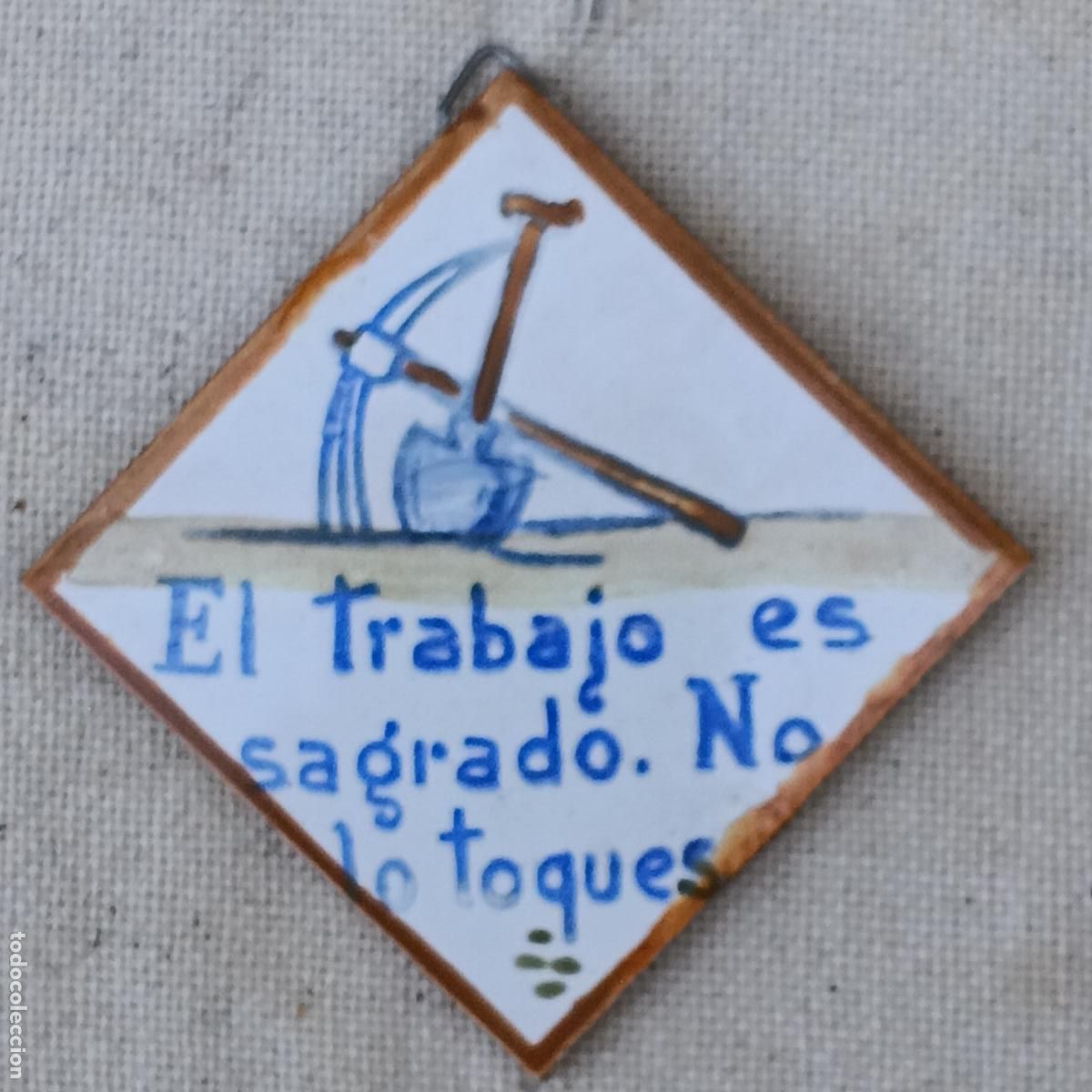 Antig&uuml;edades: LOTE DE CUATRO AZULEJOS VARIADOS. - Foto 2