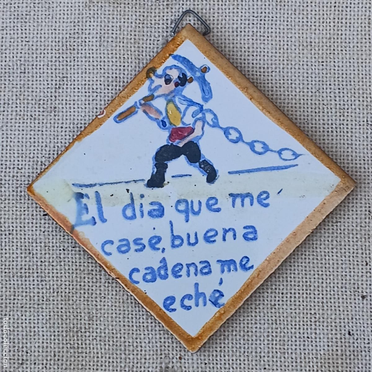 Antig&uuml;edades: LOTE DE CUATRO AZULEJOS VARIADOS. - Foto 3