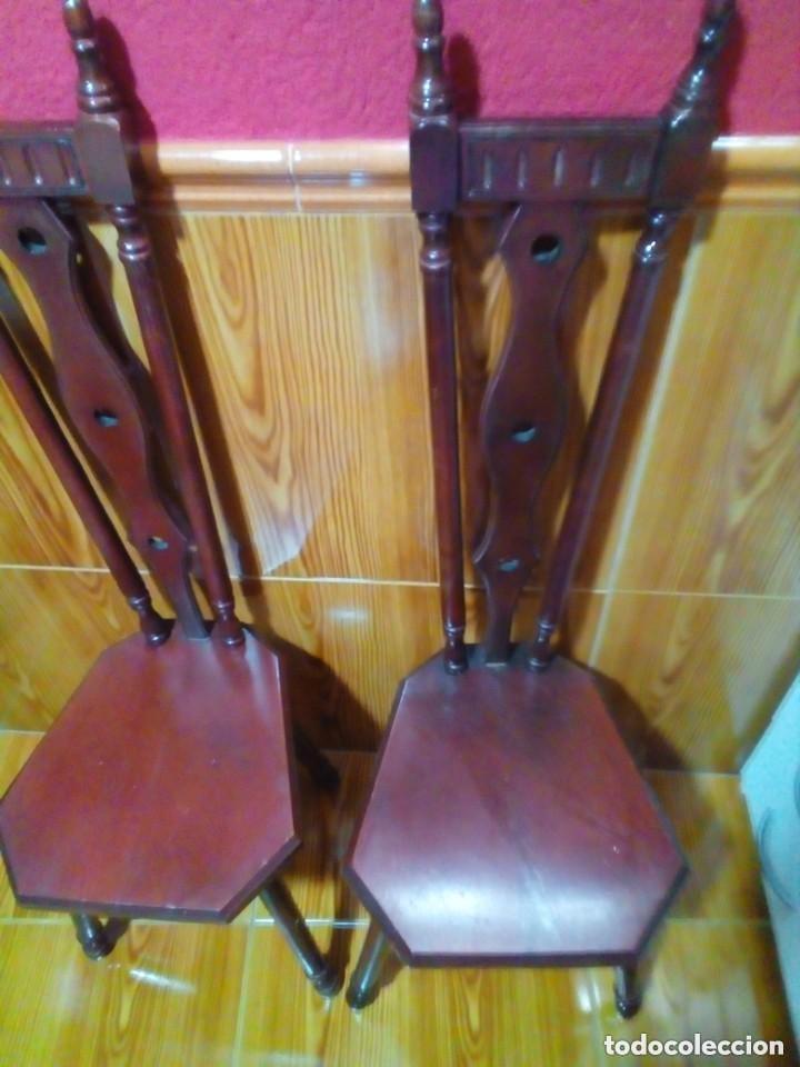 Antig&uuml;edades: sillas rusticas con respaldo alto - Foto 5