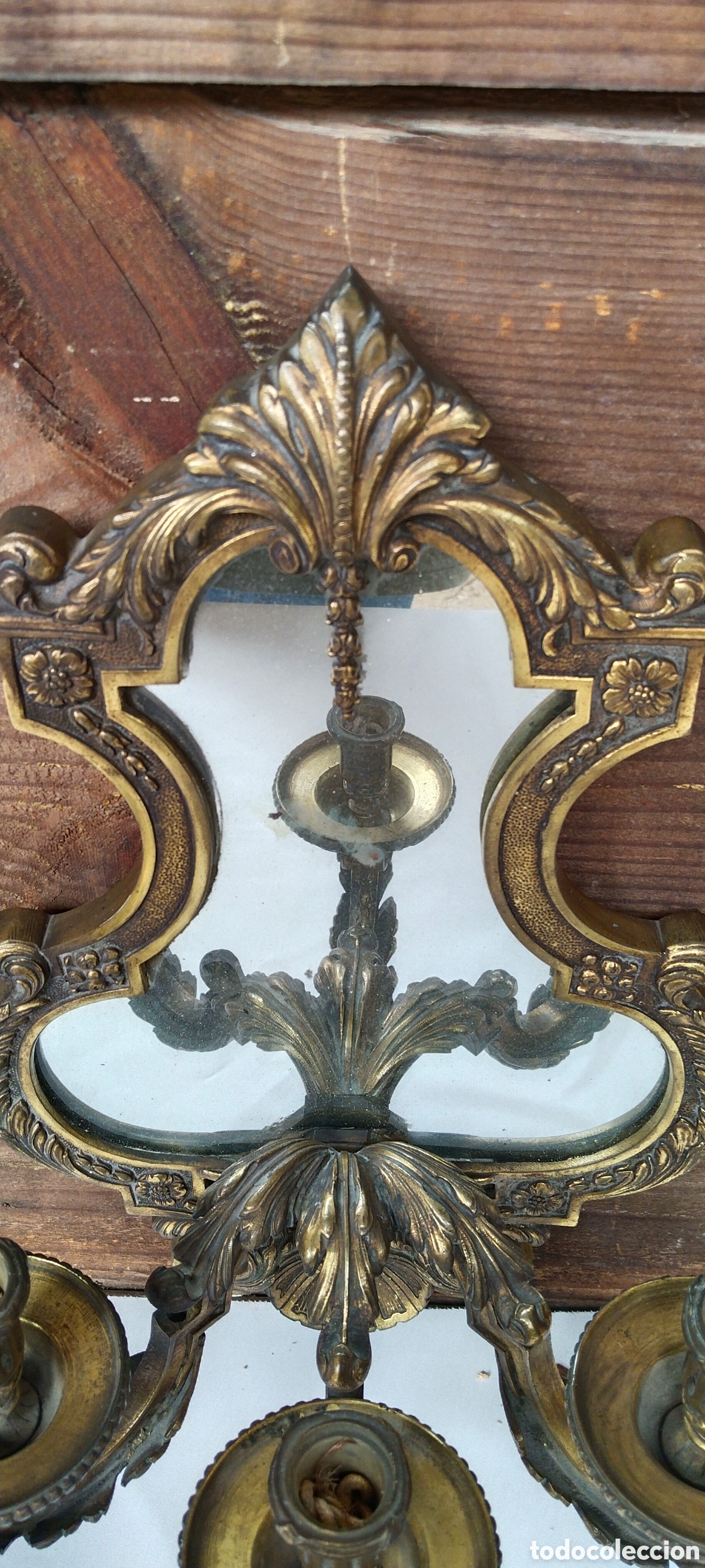 Antig&uuml;edades: Dos antiguos apliques de pared. - Foto 7