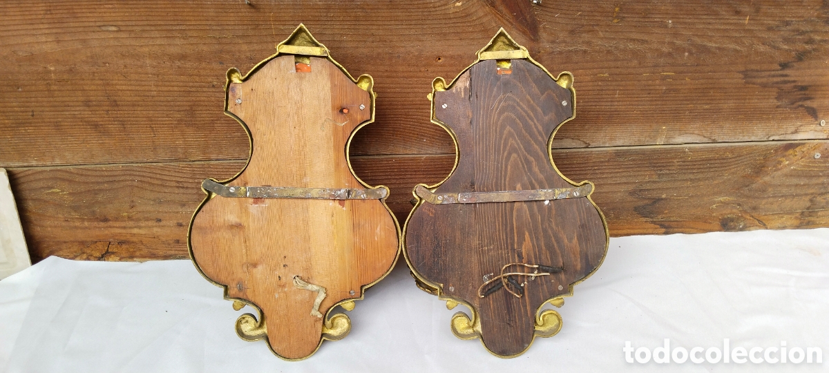 Antig&uuml;edades: Dos antiguos apliques de pared. - Foto 10