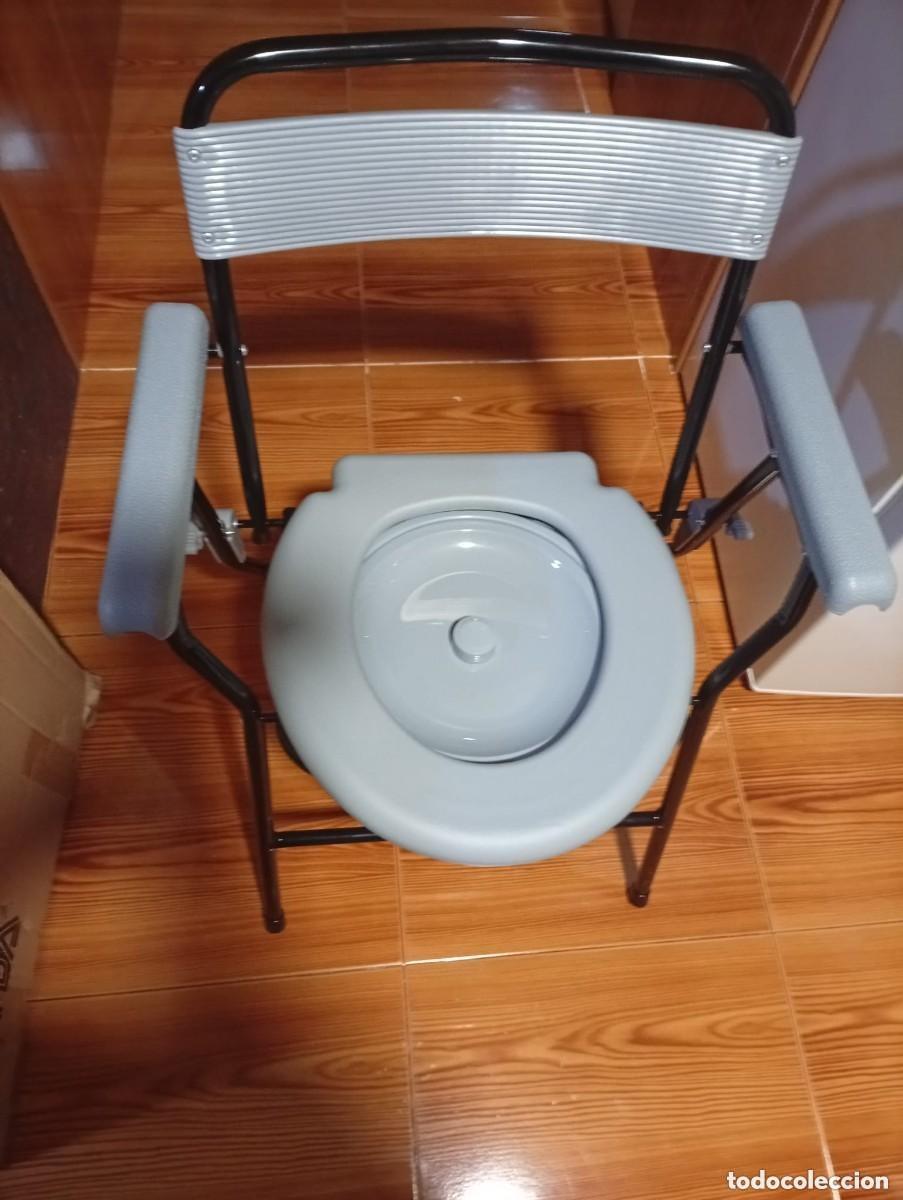 Antig&uuml;edades: Silla de inodoro plegable MEDICAL-nueva