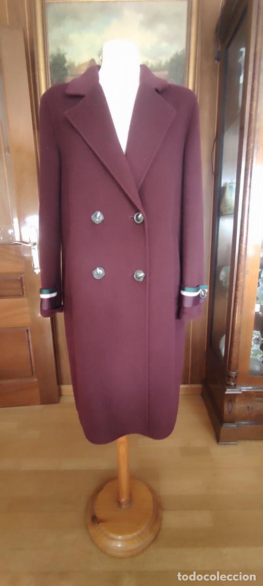Antig&uuml;edades: ABRIGO ROBERTO VERINO BURDEOS TALLA M &ndash; LANA &ndash; MUY ELEGANTE