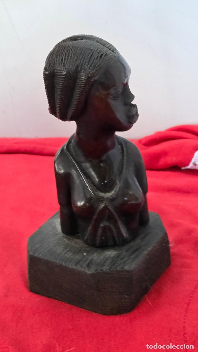 Antig&uuml;edades: busto de arte africano - Foto 3