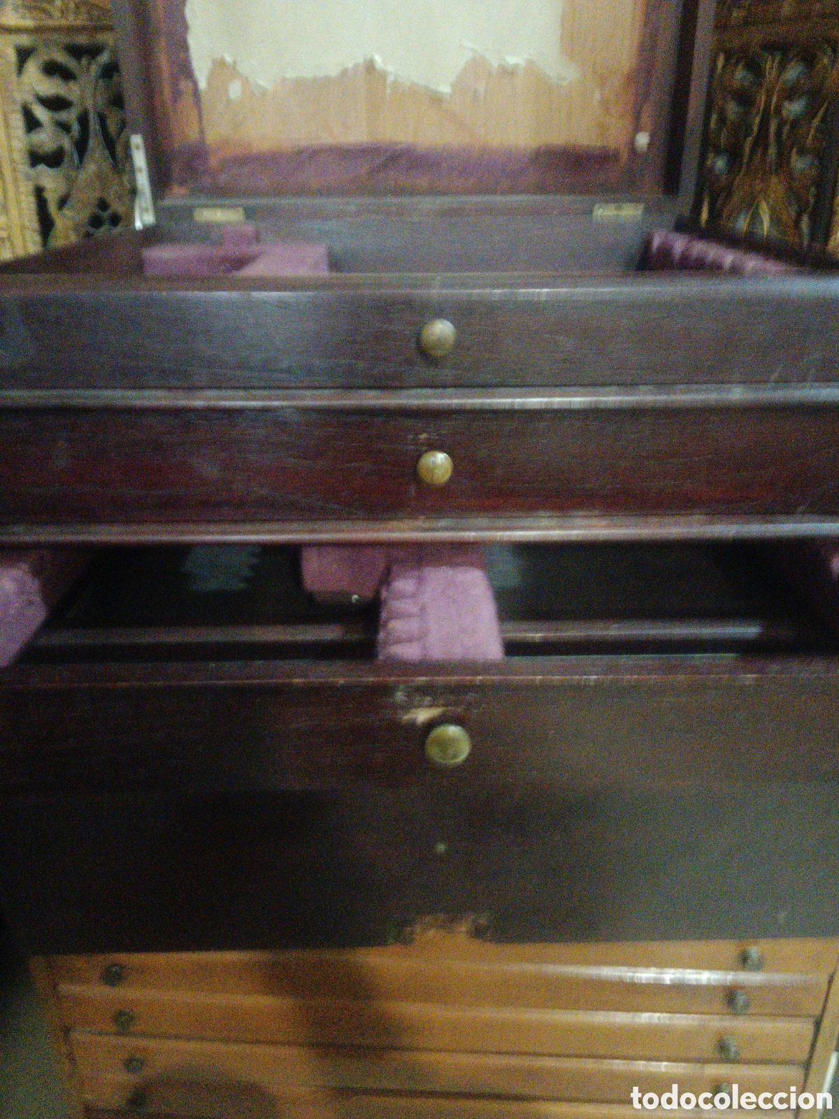 Antig&uuml;edades: Gran Caja de madera antigua - Foto 5