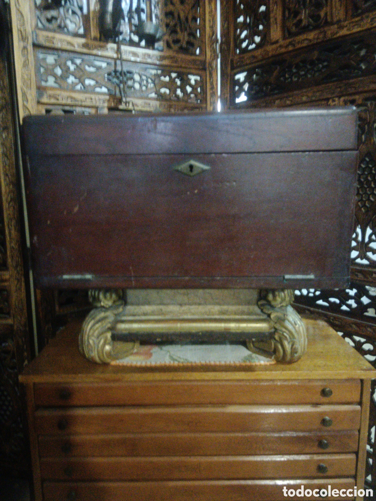 Antig&uuml;edades: Gran Caja de madera antigua - Foto 1