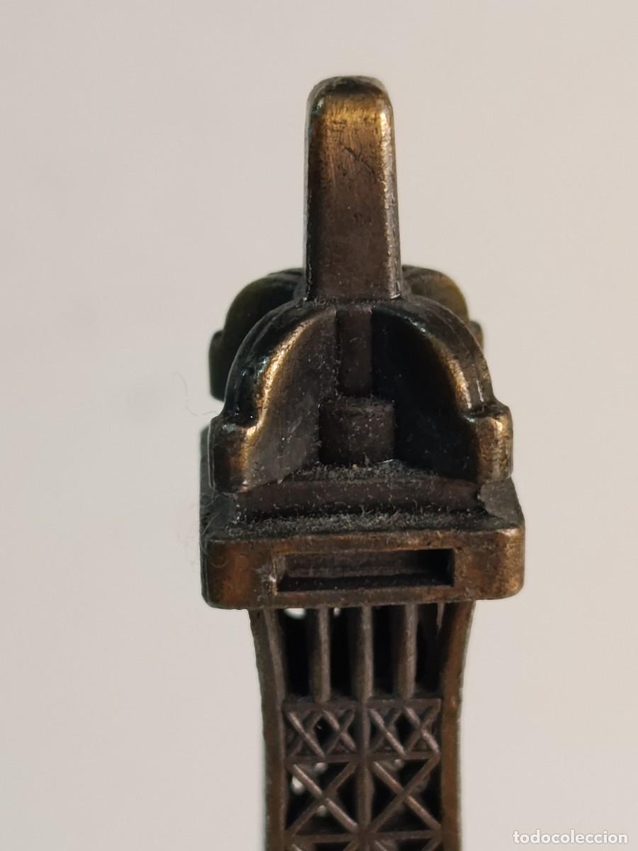 Antig&uuml;edades: FIGURA DE METAL DE LA TORRE EIFFEL.25cm - Foto 3
