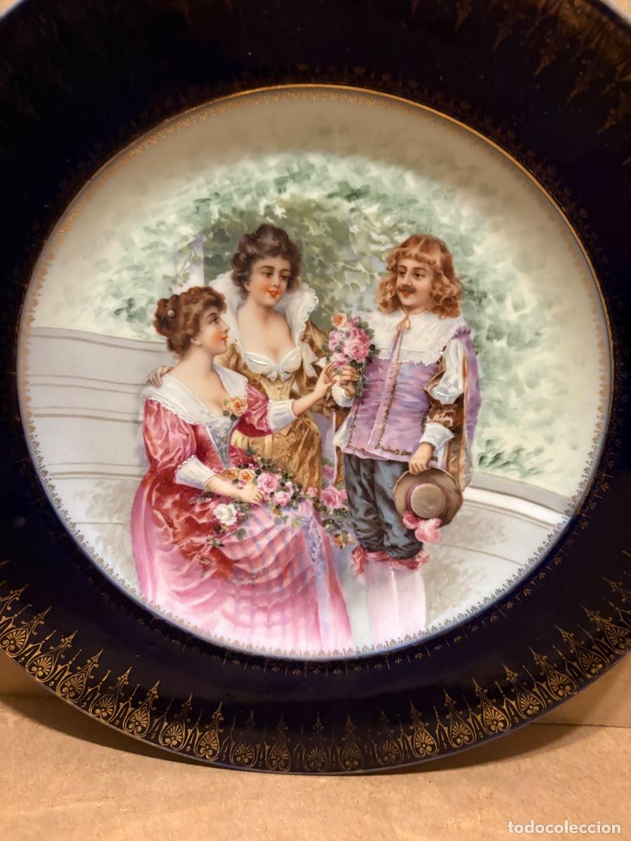 Antig&uuml;edades: Plato franc&eacute;s de Limoges. - Foto 4
