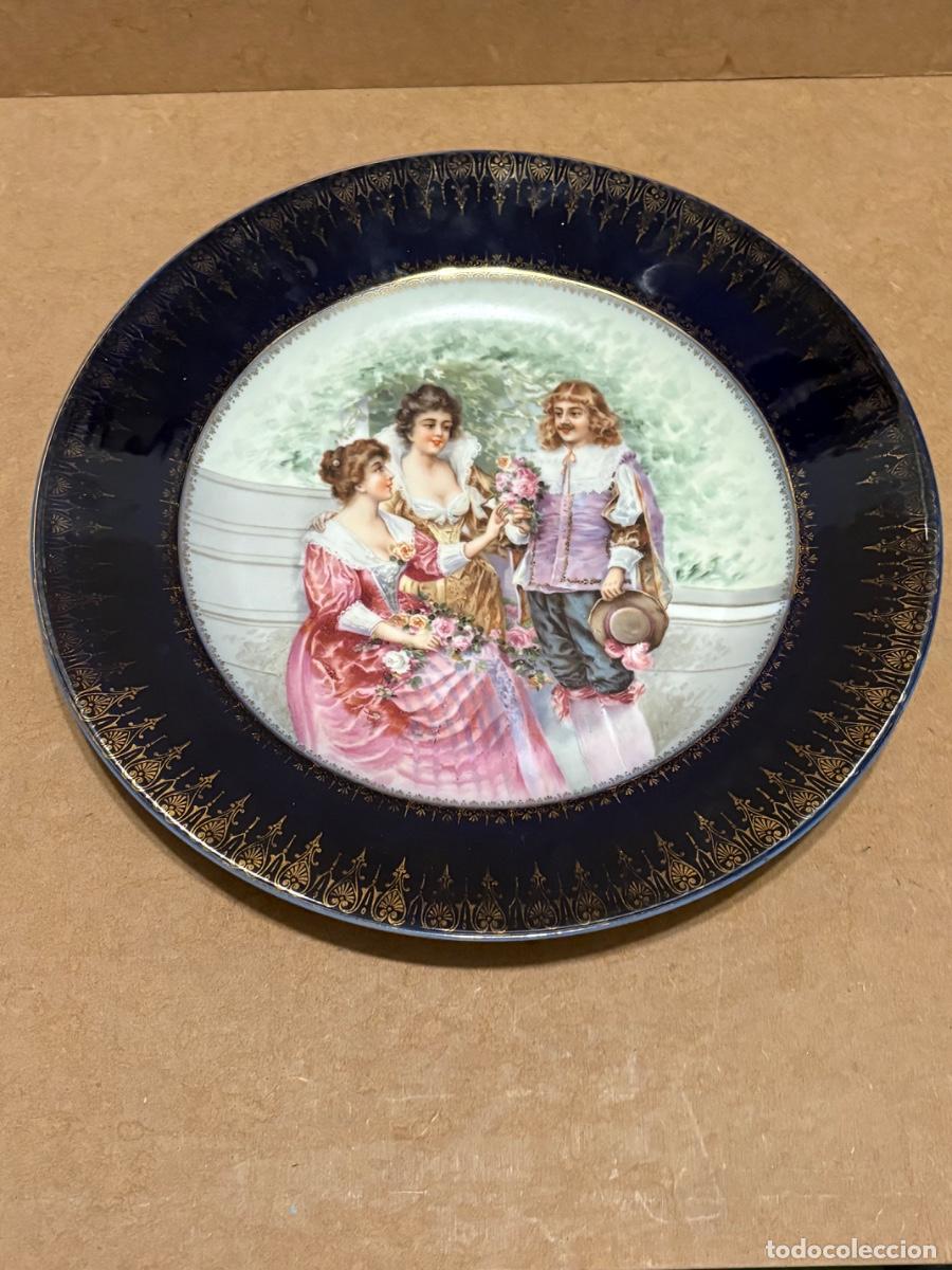 Antig&uuml;edades: Plato franc&eacute;s de Limoges. - Foto 7