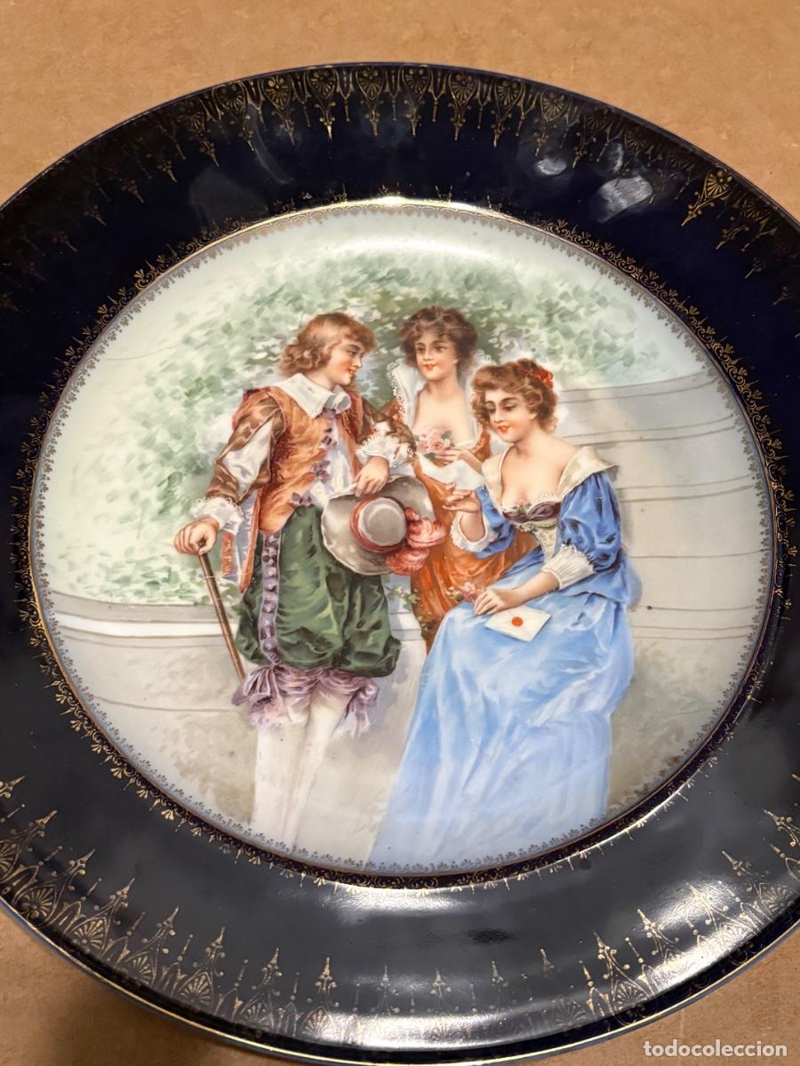 Antig&uuml;edades: Plato de porcelana de Limoges - Foto 5